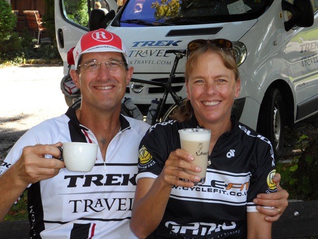 Trek Travel guests cycling in Czech Republic and Austria