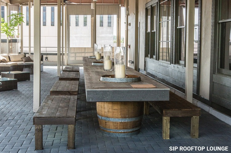 Try Sip Rooftop Bar on Trek Travel's Greenville South Carolina Ride Camp