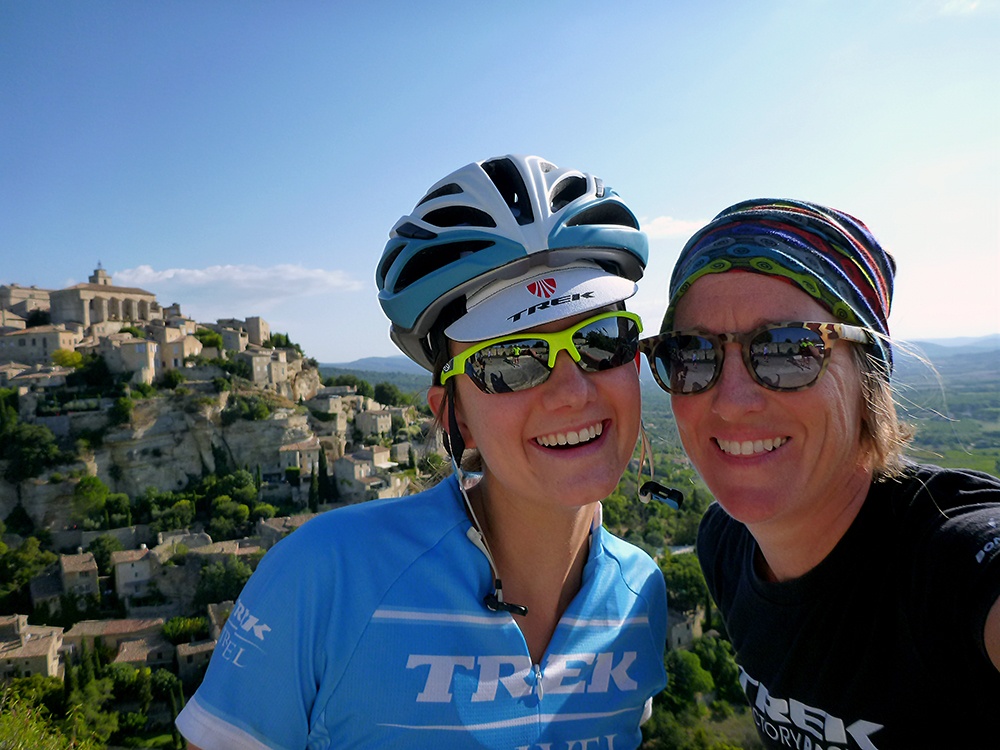 Trek Travel guides Gabby and Leanne in Provence, Frances 