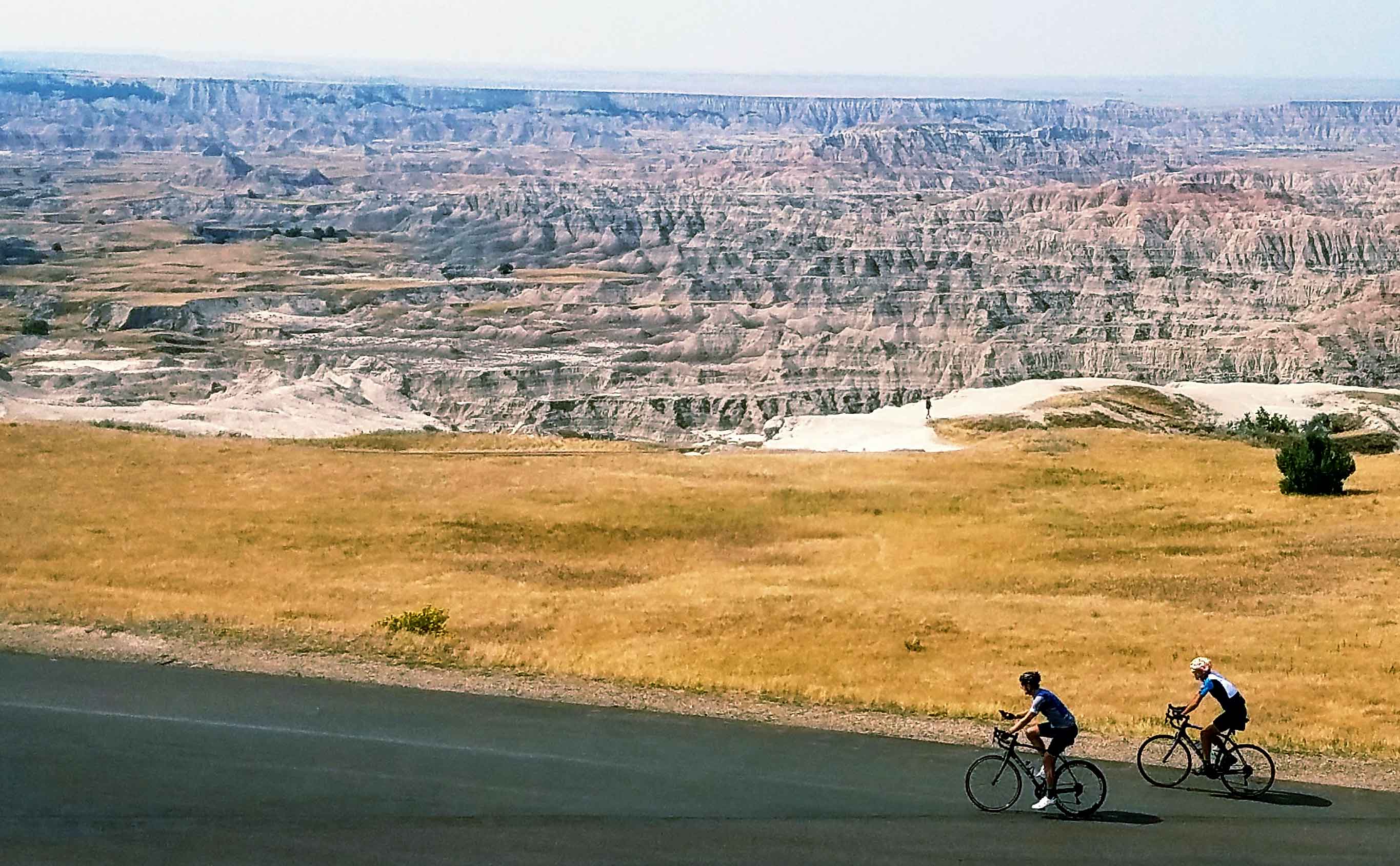 Biking through the Badlands