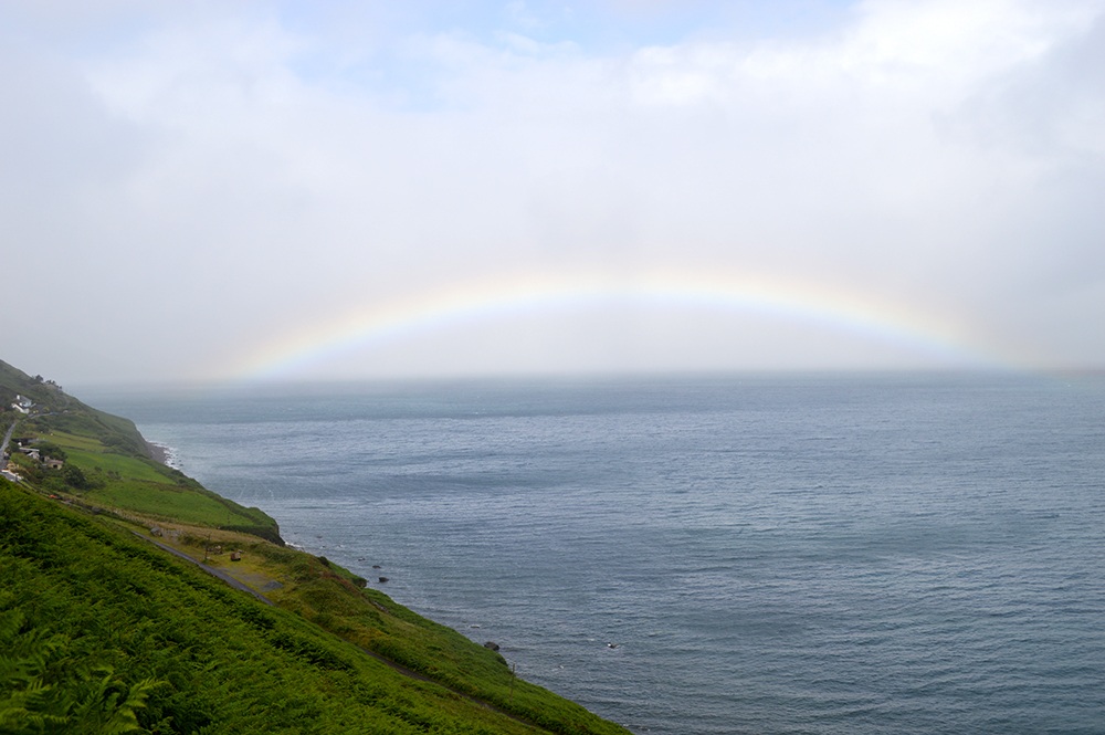 Beautiful rainbow on Trek Travel's Ireland Cycling Vacation
