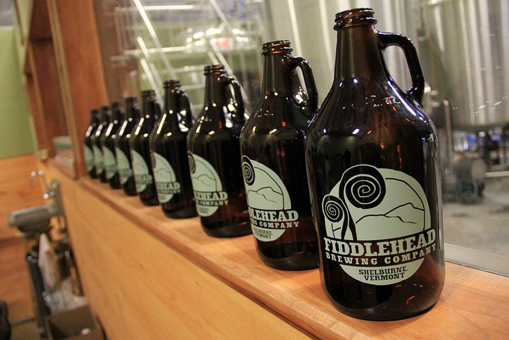 Enjoy local beer at Fiddlehead Brewery on a Vermont Brewery Bike Tour