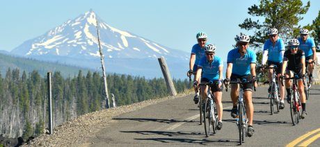 Ride through Crater Lake National Park on a Trek Travel bike tour
