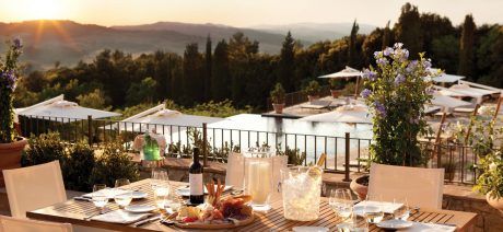 Stay at the luxury hotel Castello di Casole on a Tuscany luxury bike tour