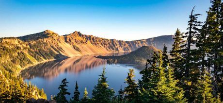 Join Trek Travel for a bike tour in Oregon to see Crater Lake and the Oregon Cascades