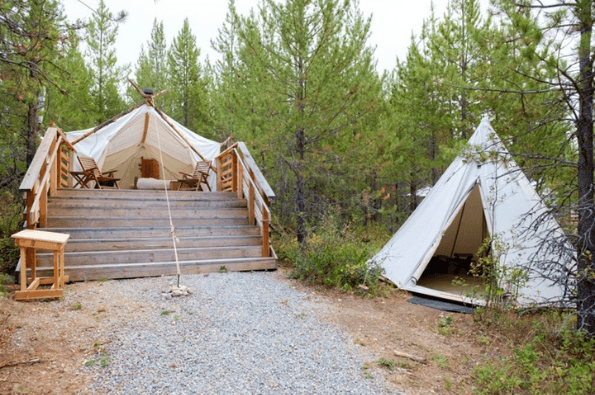 Glacier Bike Tour & Glamping with Under Canvas