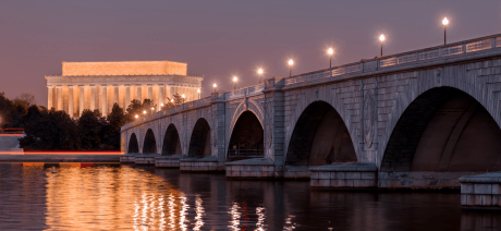 Arlington Memorial Bridge on Washington DC Self Guided