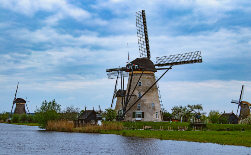 Windmilll in the Netherlands