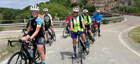 Group ride on the Ride Across Italy bike tour