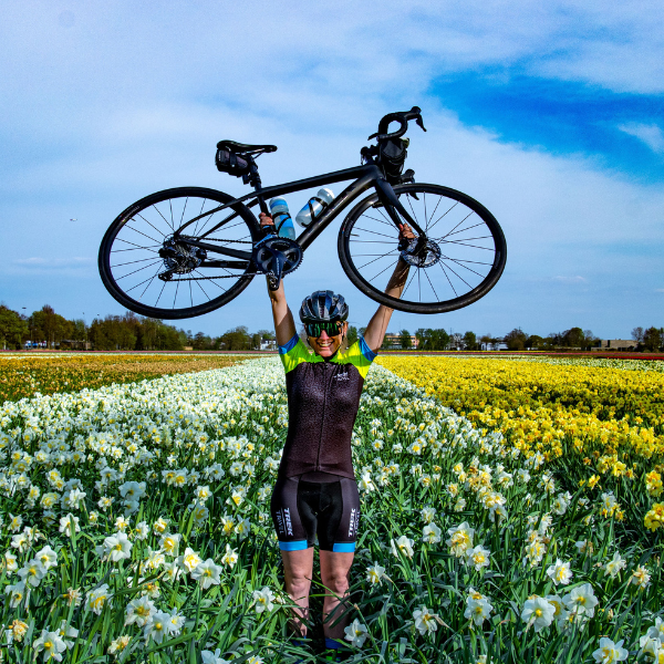 Flower fields on the Amsterdam bike tour