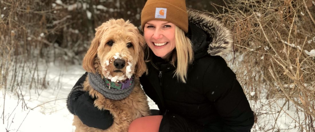 Meet Christina Balcer with her dog, Donut